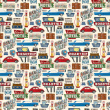 Road Trip: Road Trip 12x12 Patterned Paper