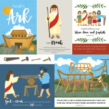 Bible Stories: Noah's Ark: Multi Journaling Cards 12x12 Patterned Paper