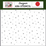 White Christmas: December Night Sky Stencil