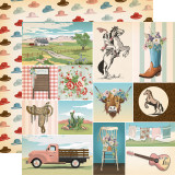 Cowgirl: Multi Journaling Cards 12x12 Patterned Paper