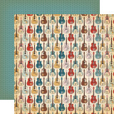 Cowgirl: Wild West Guitars 12x12 Patterned Paper