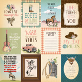 Cowgirl: 3x4 Journaling Cards 12x12 Patterned Paper