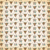 Cowgirl: Highland Cows 12x12 Patterned Paper