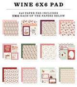 Wine 6x6 Paper Pad