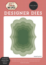Wine: Embossed Nesting Wine Label #2 Medium Die Set