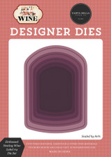 Wine: Embossed Nesting Wine Label #4 Medium Die Set