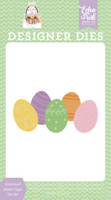 Easter Basket: Embossed Easter Eggs Small Die Set