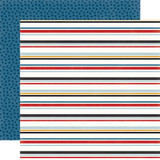 Mouse And Me: Retro Stripe 12x12 Patterned Paper