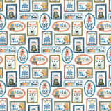 My Favorite Monster: Feisty Frames 12x12 Patterned Paper