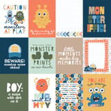 My Favorite Monster: 3x4 Journaling Cards 12x12 Patterned Paper