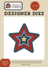Americana Summer: Embossed Nesting Star Medium Die Set
