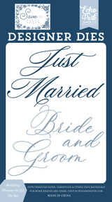 Save The Date: Wedding Phrases Script Die Set