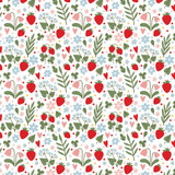 Strawberry Fields: Garden Berries 12x12 Patterned Paper