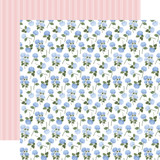 Flower Shoppe: Hydrangea Stems 12x12 Patterned Paper