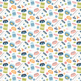 Cat Lover: Cat Food And Toys 12x12 Patterned Paper