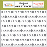 Cat Lover: Yarn Loops Stencil