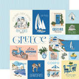 Greece: Greece Journaling Cards 12x12 Patterned Paper