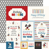 Mouse And Me Birthday: Multi Journaling Cards 12x12 Patterned Paper