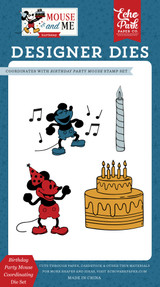 Mouse And Me Birthday: Birthday Party Mouse Coordinating Small Die Set