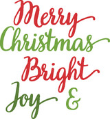 Christmas Word Large Die Set