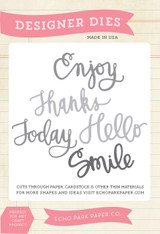 Sentiments Word Large Die Set