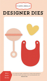 It’s a Girl: Bib & Rattle Medium Die Set