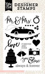 Wedding Bliss: Mr & Mrs 4x6 Stamp