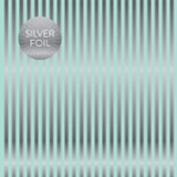 Silver Foil Stripe - Arctic 12x12 Patterned Paper