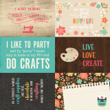 I'd Rather Be Crafting: 4x6 Journaling Cards 12x12 Patterned Paper