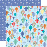 Practically Perfect: Dancing Kites 12x12 Patterned Paper Practically Perfect: Dancing Kites 12x12 Patterned Paper