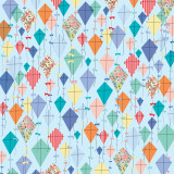 Practically Perfect: Dancing Kites 12x12 Patterned Paper Practically Perfect: Dancing Kites 12x12 Patterned Paper