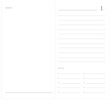 Travelers Notebook: Red Buffalo Travelers Notebook Insert - Daily Calendar