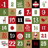 Celebrate Christmas: Christmas Countdown 12x12 Patterned Paper