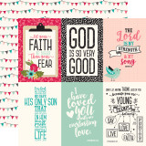 Forward In Faith: 4x6 Journaling Cards 12x12 Patterned Paper