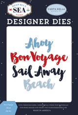 Deep Blue Sea: Bon Voyage Word Large Die Set