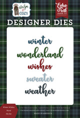 Warm & Cozy: Winter Wishes Word Medium Die Set