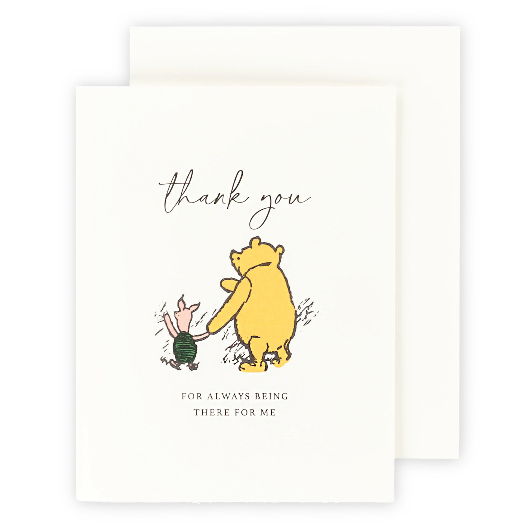 Thank You Winnie And Piglet Greeting Card - Echo Park Paper Company