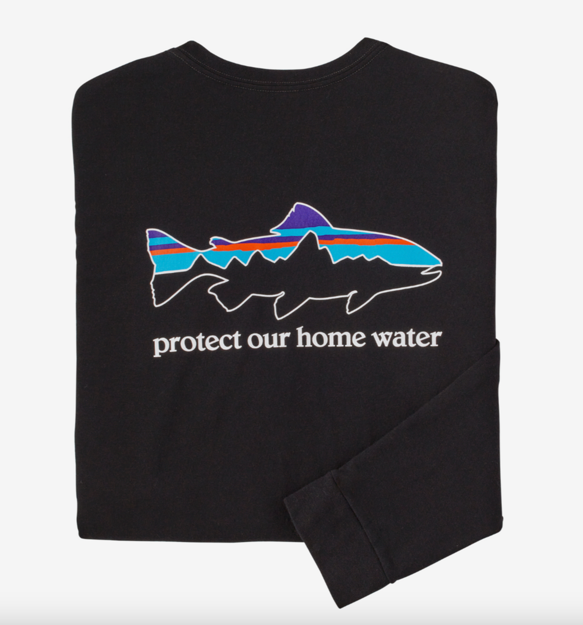 Patagonia Men's Long-Sleeved Home Water Trout Responsibili-Tee