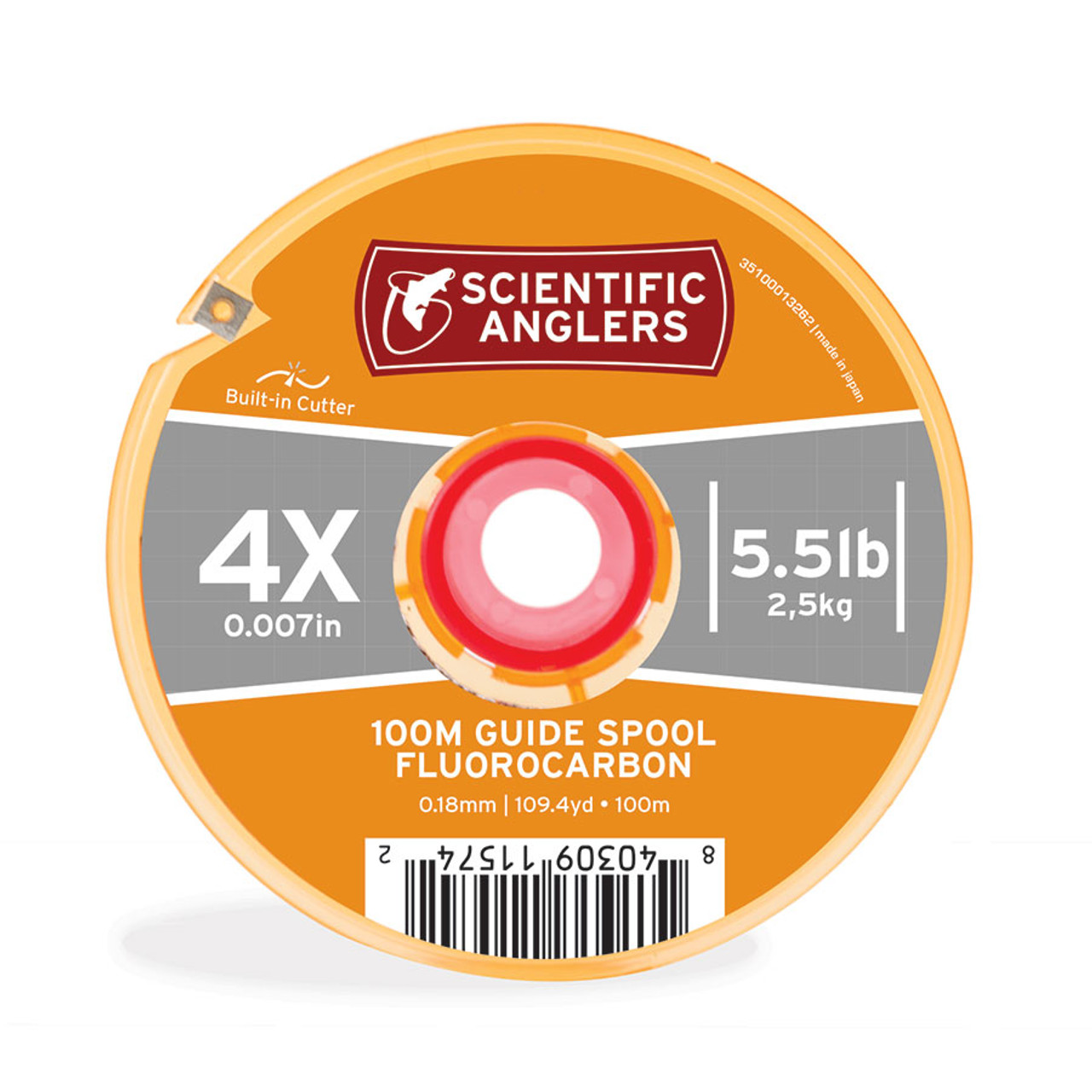 Scientific Anglers Fluorocarbon Tippet 100m Guide Spool 1x