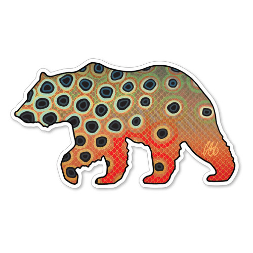 Casey Underwood Bear Cutthroat Decal Sticker