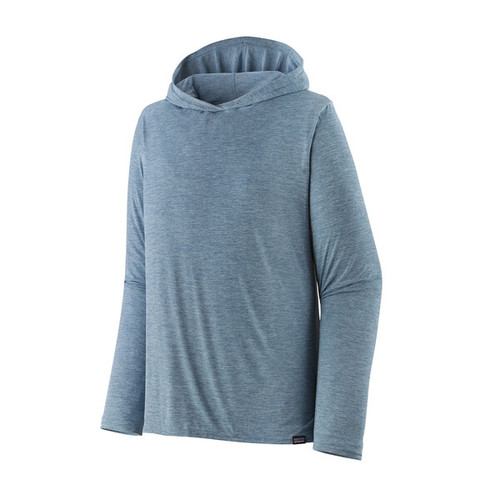 Patagonia Men's Capilene® Cool Daily Hoody - Steam Blue - Light Plume Grey X-Dye