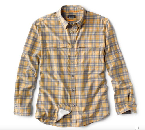 Orvis Stonefly Stretch Long-Sleeved Shirt - Ochre