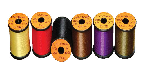 UNI 6/0 Waxed Thread Multiple Colors - Fly Tying