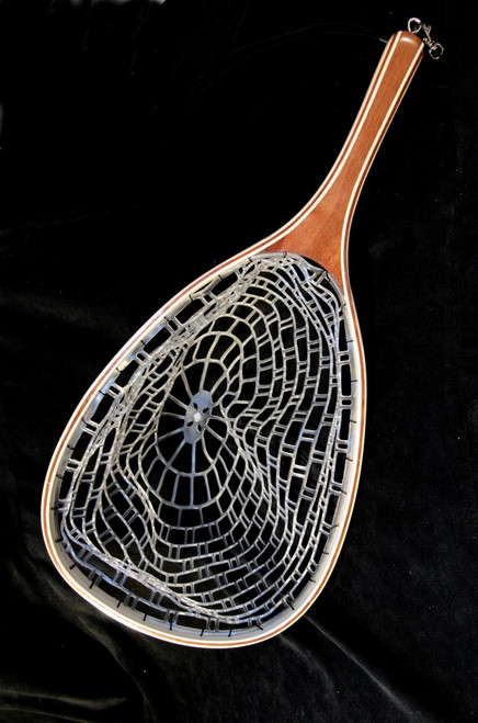 Ghost Net Wooden with Rubber Net - Fly Fishing