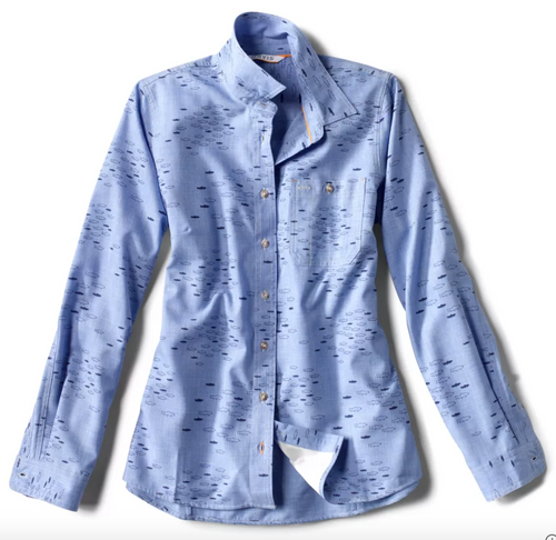 Orvis Women's Tech Chambray Work Shirt - Ed's Fly Shop