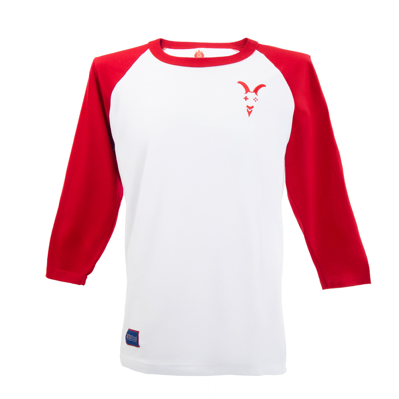 Playera Ranglan Playera Blanca Manga Roja John Leopard Playera