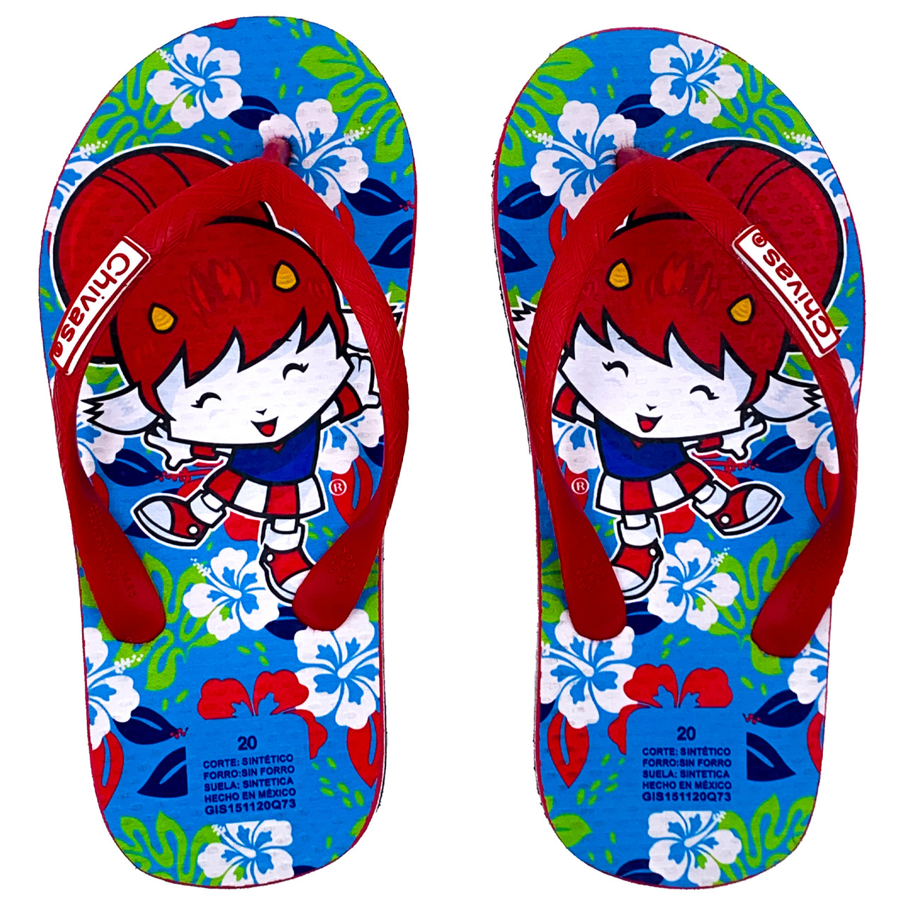 SANDALIA TRANSFER FLORES CHIVA NIÑA INFANTIL - Main Image