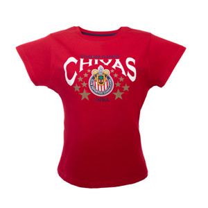 PLAYERA ROJA PARA MUJER GDL CHIVAS PLAYERA ROJA PARA MUJER GDL CHIVAS