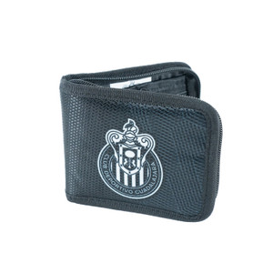 CARTERA NEGRA ESCUDO MONOCROMÁTICO CHIVAS