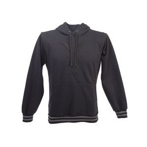 SUDADERA NEGRA CON CARDIGAN GRIS ESCUDOS CHIVAS EN MANGAS SUDADERA NEGRA CON CARDIGAN GRIS ESCUDOS CHIVAS EN MANGAS